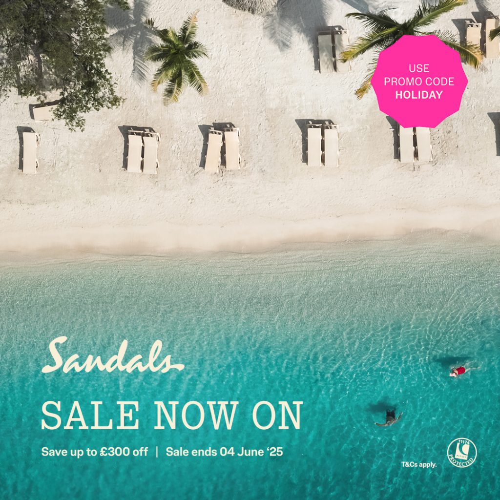 Sandals Resorts - Dream Caribbean Escape Save upto £300pp 7 sandals resorts