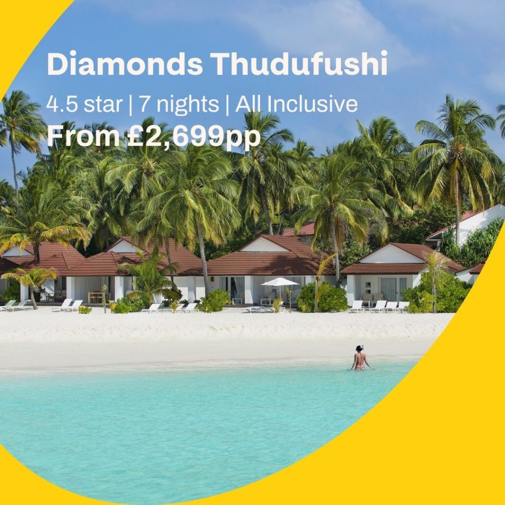 All Inclusive Maldives Escape at Diamonds Thudufushi – Where Barefoot Luxury Meets Unforgettable Adventure from £2699pp 10 Diamonds Thudufushi