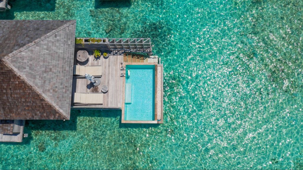 Kagi Maldives 5* Spa Resort – Overwater Villa with Private Pool & FREE Full Board Upgrade from £2,949pp 3 holiday to the maldives