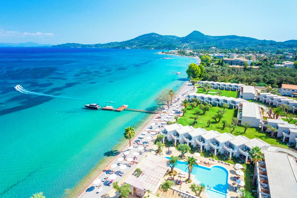 Ultimate Luxury Escape: Domes Miramare, Corfu Retreat From £1547pp (B&B) 1 CFU 79929 Domes Miramare 0119 11 1 Louise and Scott at Hays Travel