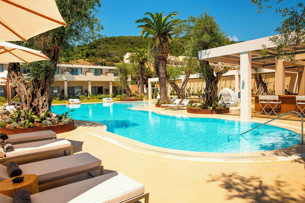 Ultimate Luxury Escape: Domes Miramare, Corfu Retreat From £1547pp (B&B) 23 CFU 79929 Domes Miramare 0119 14 Louise and Scott at Hays Travel