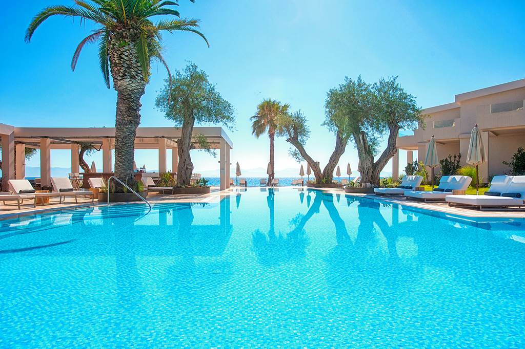 Ultimate Luxury Escape: Domes Miramare, Corfu Retreat From £1547pp (B&B) 22 CFU 79929 Domes Miramare 0119 16 Louise and Scott at Hays Travel