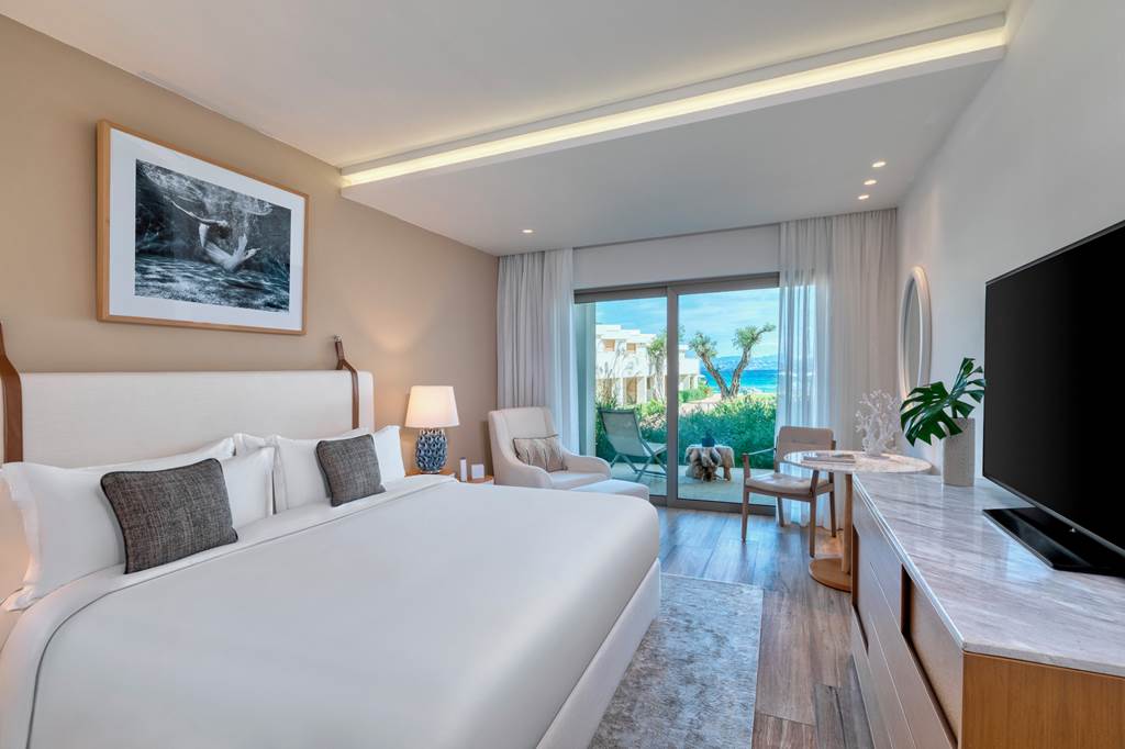 Ultimate Luxury Escape: Domes Miramare, Corfu Retreat From £1547pp (B&B) 18 CFU 79929 Domes Miramare 1022 01 Louise and Scott at Hays Travel