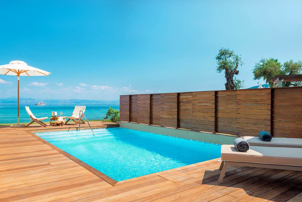 Ultimate Luxury Escape: Domes Miramare, Corfu Retreat From £1547pp (B&B) 15 CFU 79929 Domes Miramare 1022 18 Louise and Scott at Hays Travel