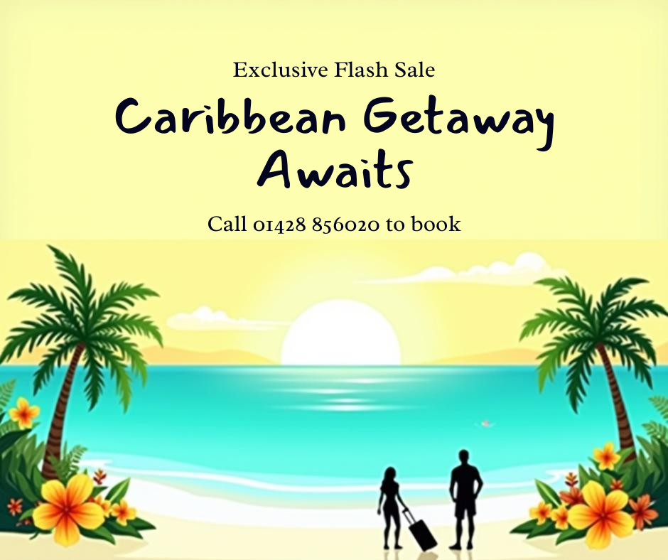 Luxury Sandals Offers: Unmissable 24-Hour Sale Event from £1785pp 1 Facebook Post Caribbean Getaway Awaits Louise and Scott at Hays Travel