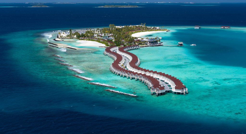 Ultimate Triple Centre Escape: Dubai, Sri Lanka & Maldives from £3,349 per person 12 OBLU Xperience Ailafushi Aerials and Generics Full Island 01 scaled 1 Louise and Scott at Hays Travel