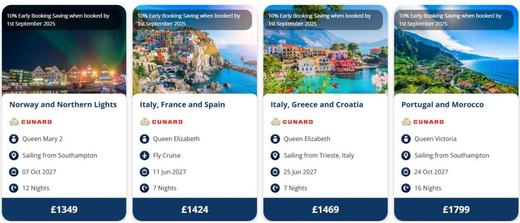 Queen Victoria : In Search of the Amazing Northern Lights on Cunard from £1325pp 3 cunard 3 1 Louise and Scott at Hays Travel