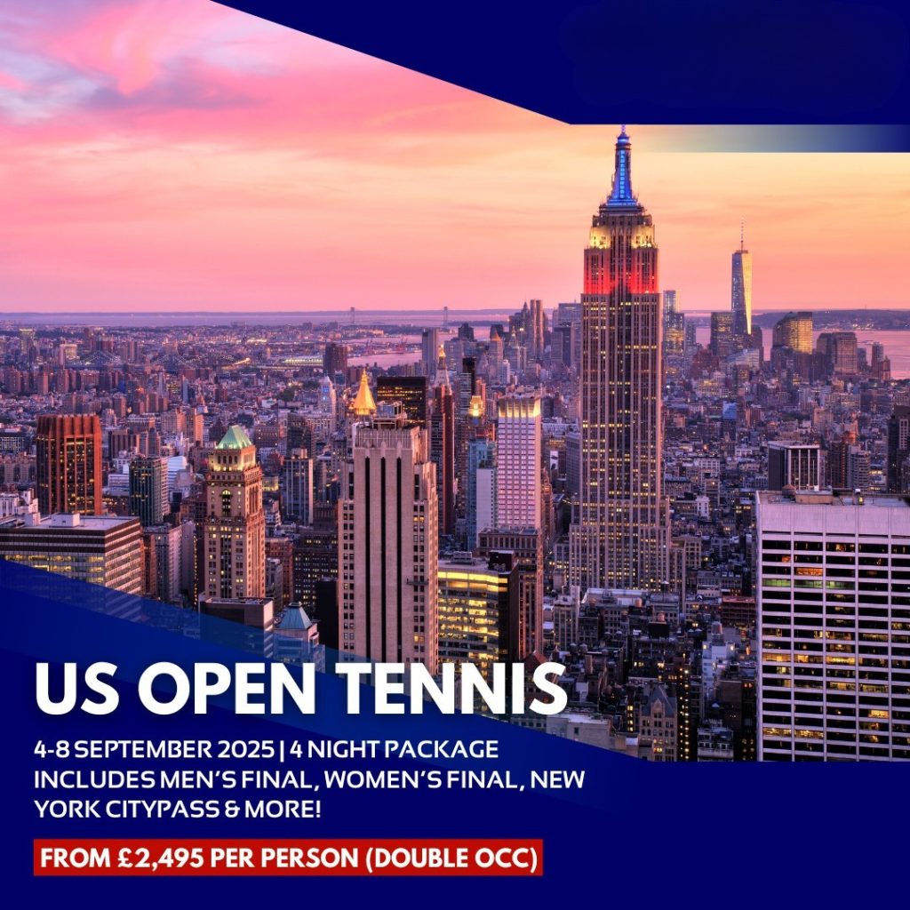 Amazing World-Class Tennis with Hays Travel from £2495pp 2 Tennis