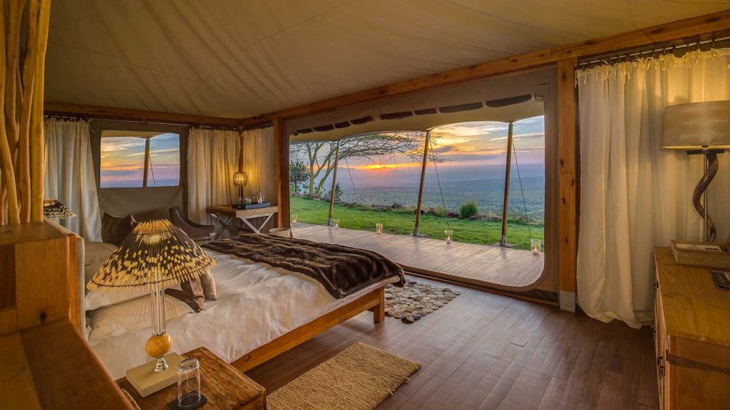 Elewana Loisaba Tented Camp accommodation spacious luxury tents Louise and Scott at Hays Travel